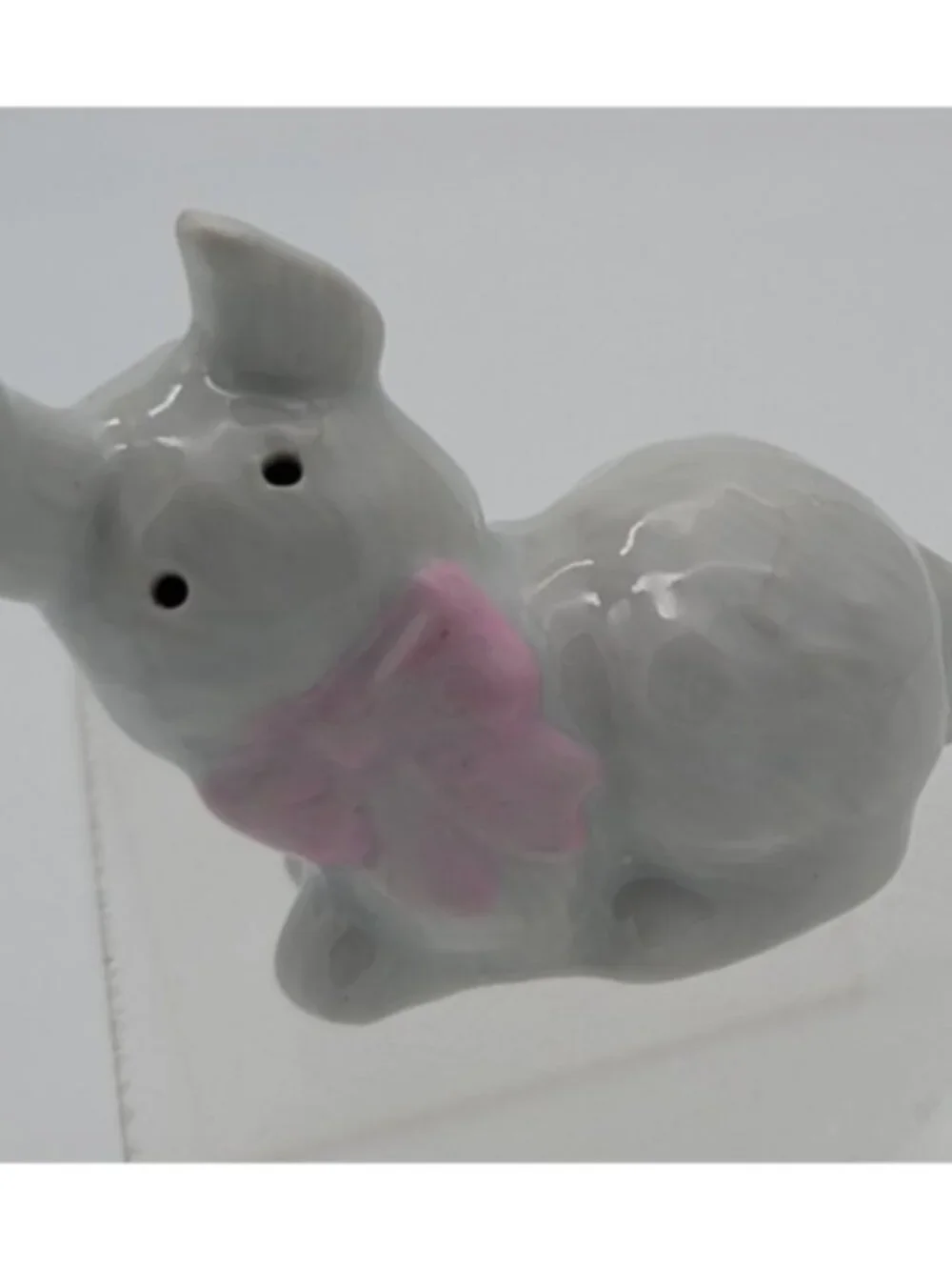 Vintage Enesco White Bunny Rabbit Salt & Pepper Shaker Set, CUTE Easter.